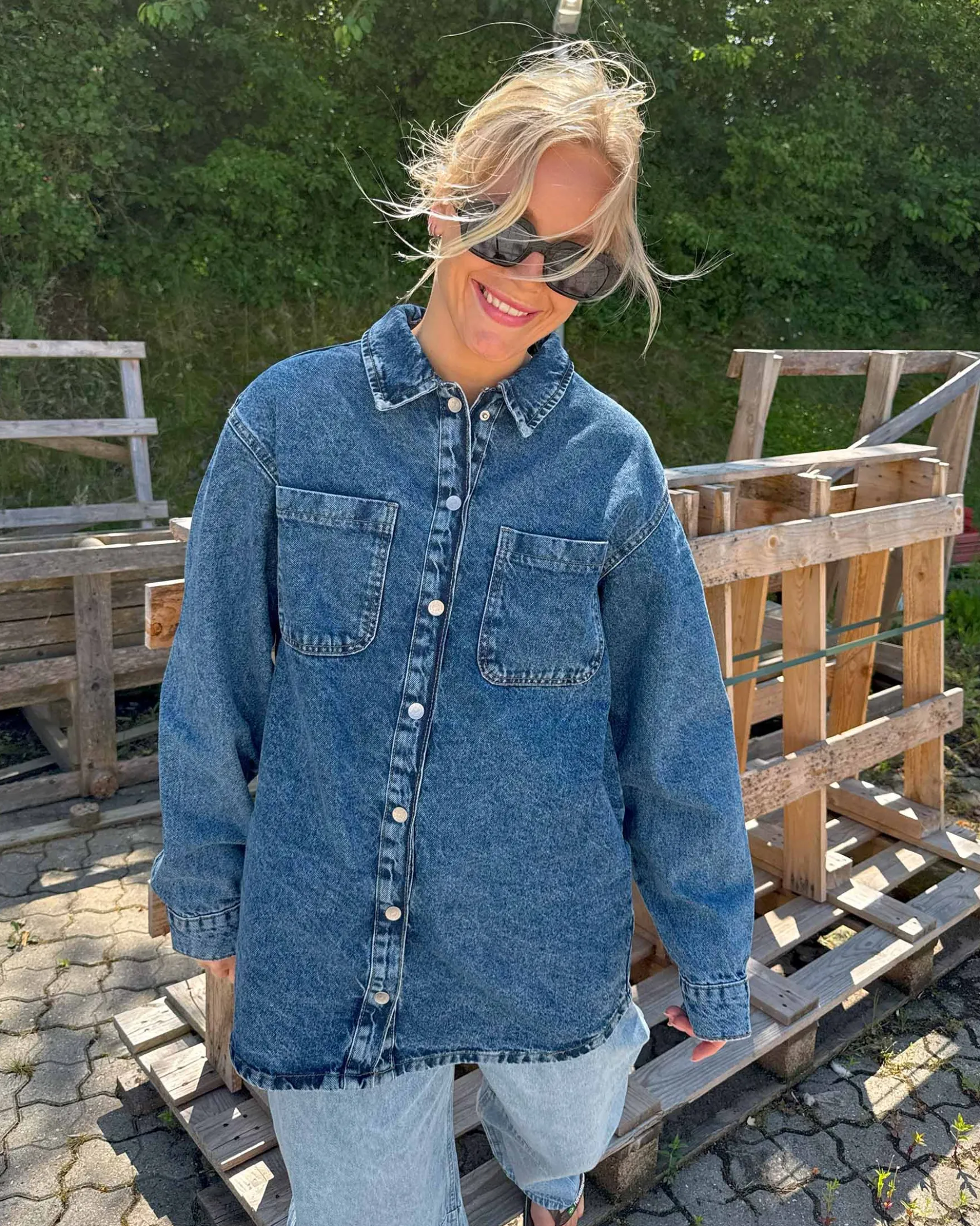 NMALVA DENIM SHACKET