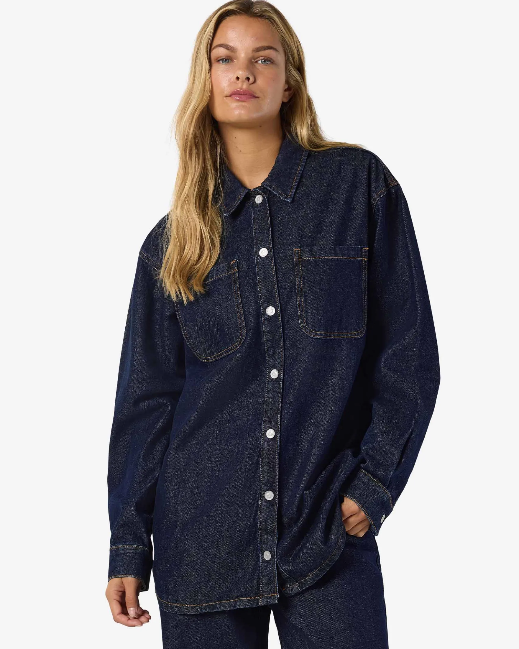 NMALVA L/S DENIM SHACKET