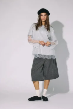 NMBIANKA L/S DOUBLE LAYER TEE