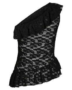 NMDEMI S/L LACE FRILL TOP