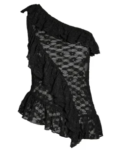 NMDEMI S/L LACE FRILL TOP