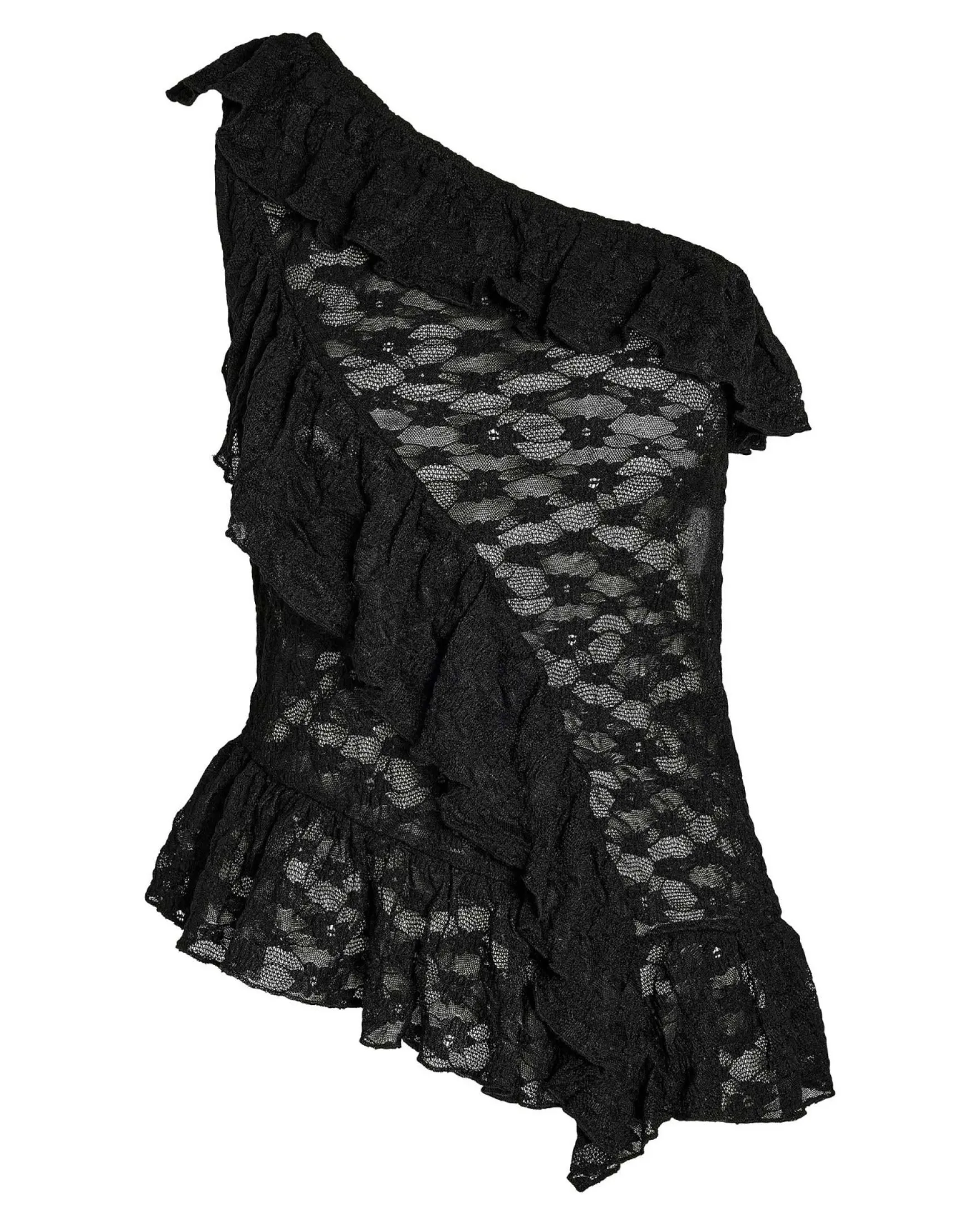 NMDEMI S/L LACE FRILL TOP