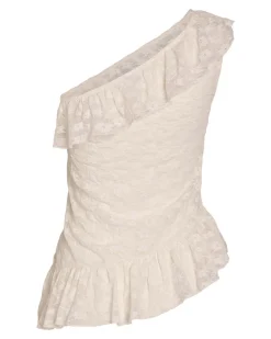 NMDEMI S/L LACE FRILL TOP
