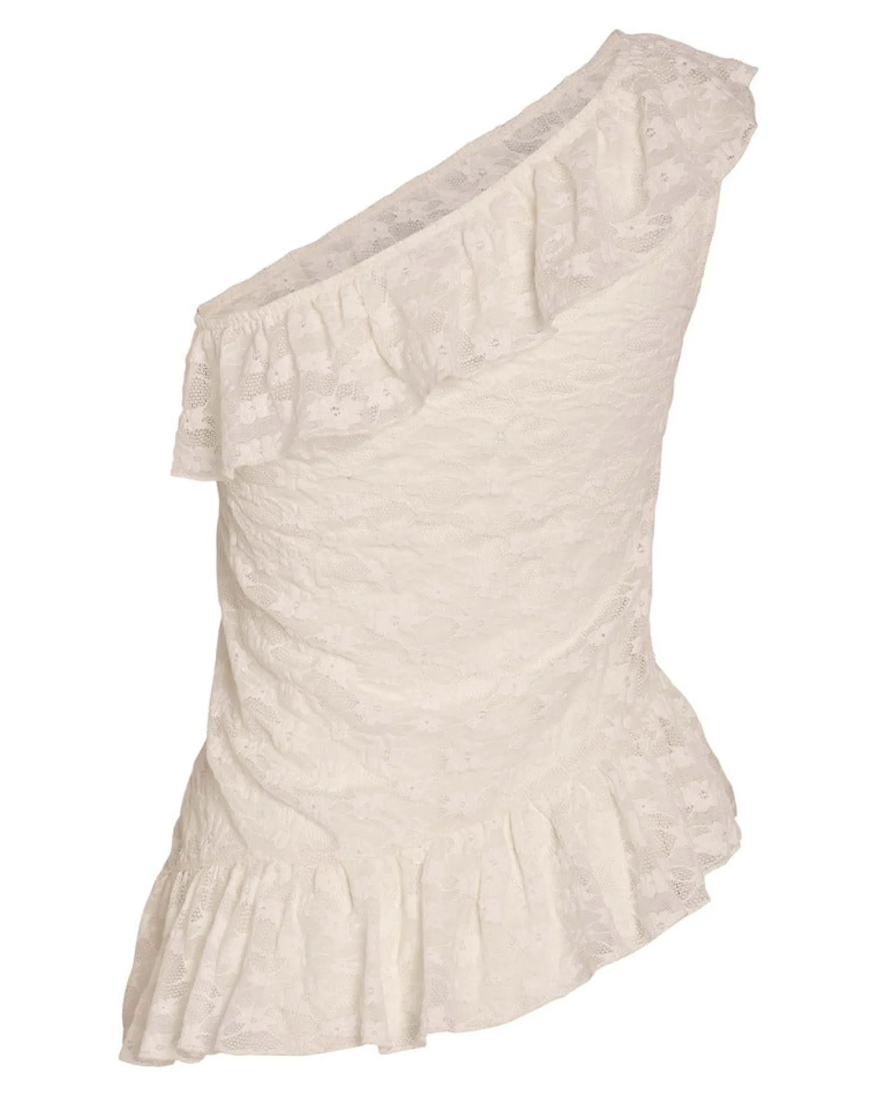 NMDEMI S/L LACE FRILL TOP
