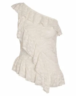 NMDEMI S/L LACE FRILL TOP