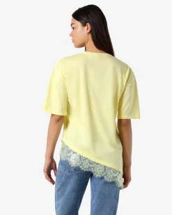 NMEASY LACE DETAIL T-SHIRT