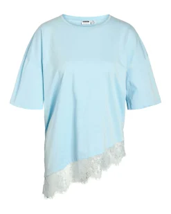 NMEASY LACE DETAIL T-SHIRT