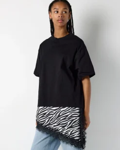 NMFILLA S/S OVERSIZE SATIN