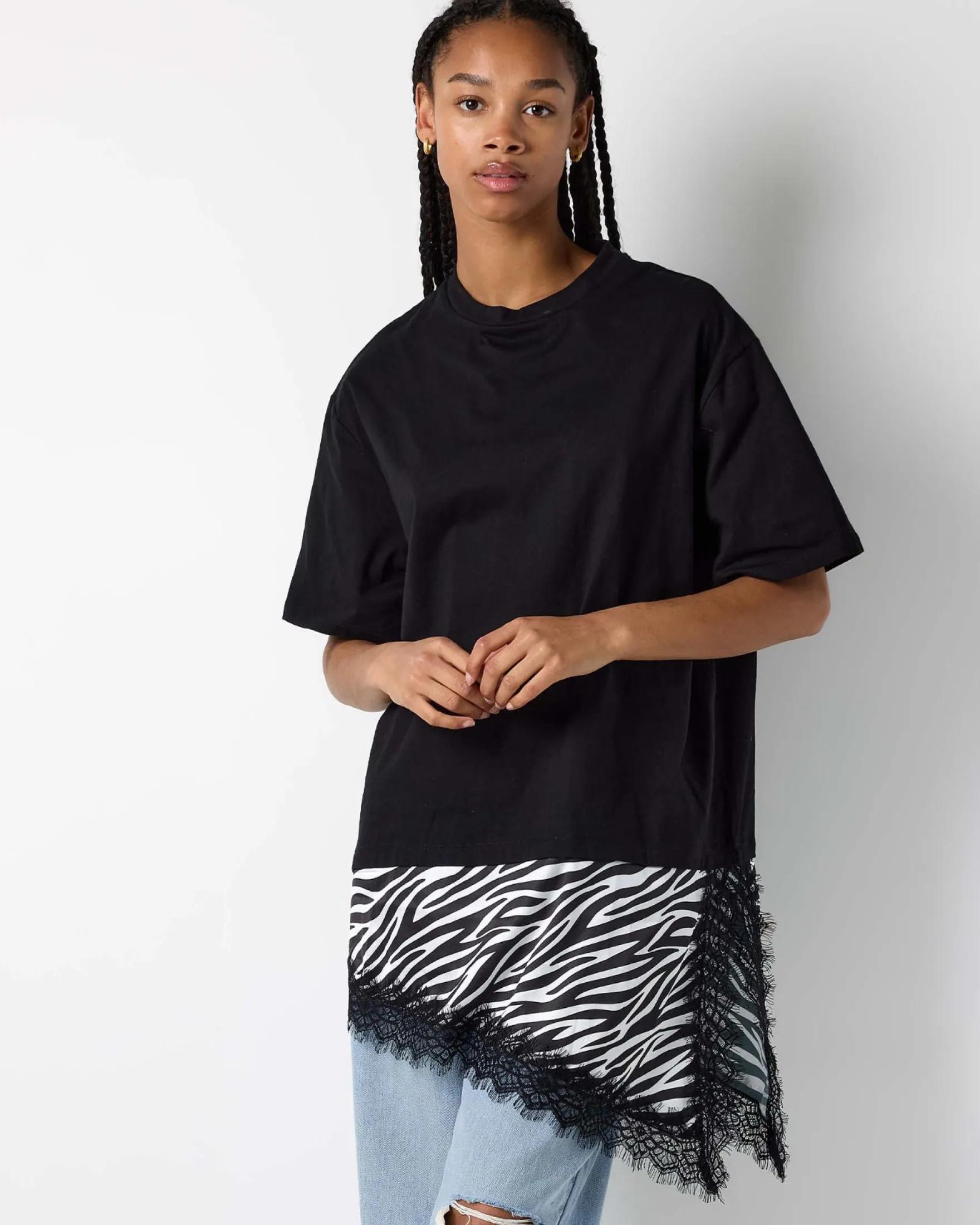 NMFILLA S/S OVERSIZE SATIN