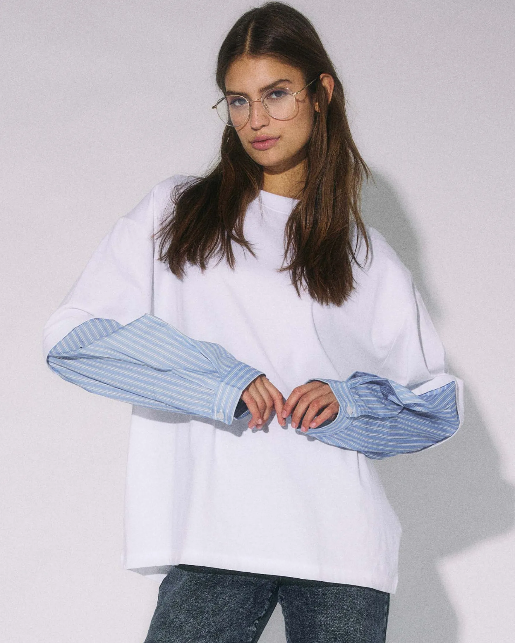 NMFREJA BELLE L/S MIX SHIRT