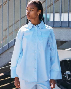 NMFRIDA L/S BUTTON LACE SHIRT