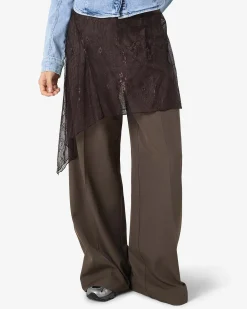 NMIDA ELASTICATED LACE SKIRT
