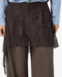 NMIDA ELASTICATED LACE SKIRT