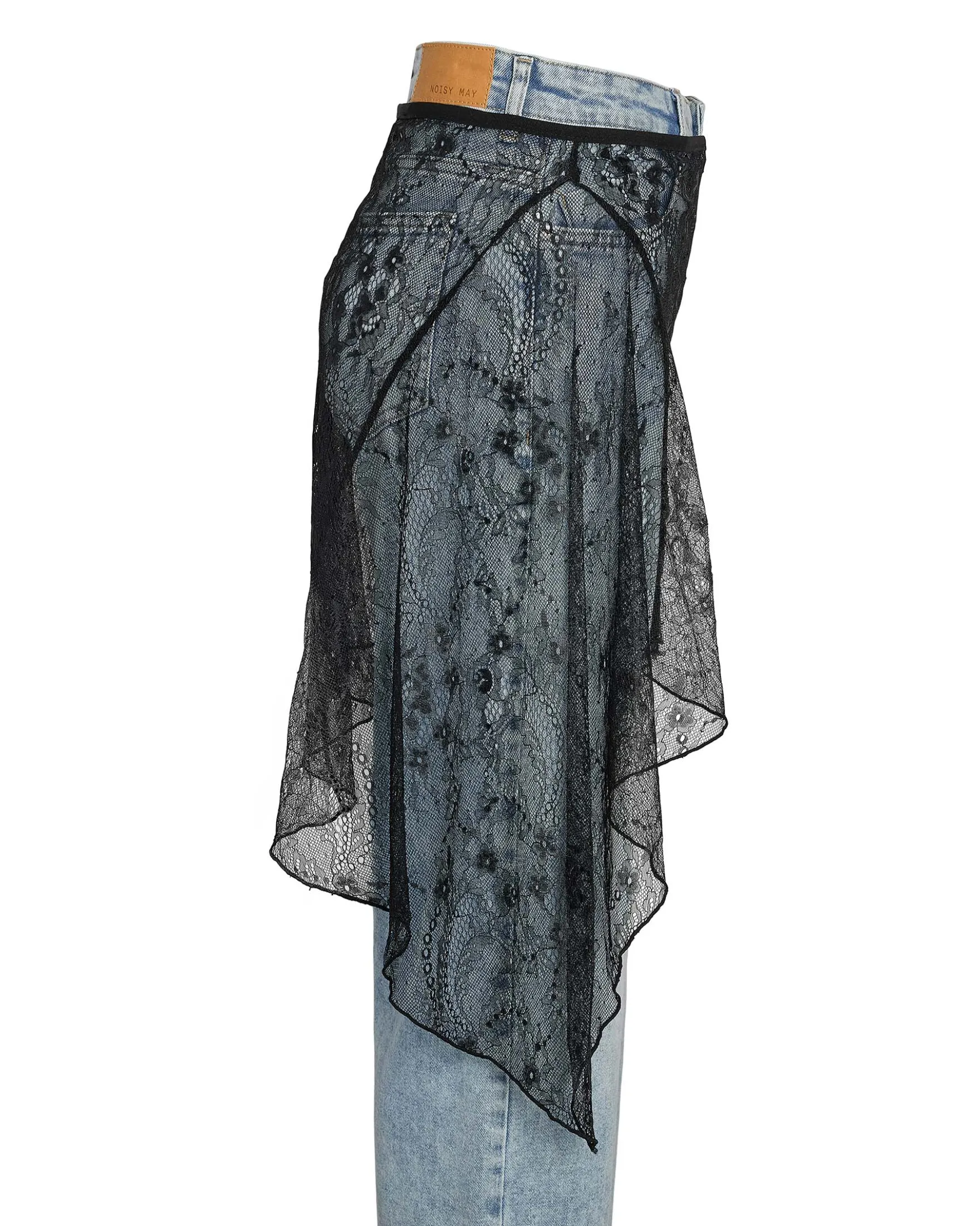 NMIDA ELASTICATED LACE SKIRT