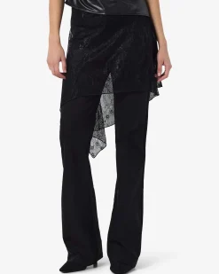 NMIDA ELASTICATED LACE SKIRT