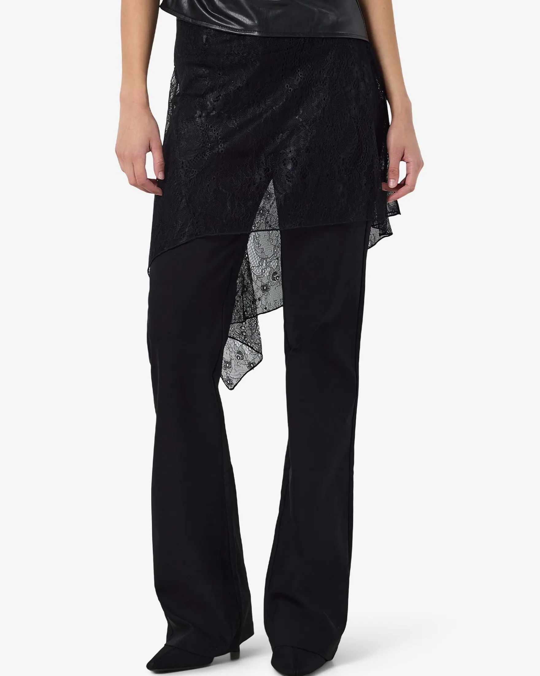 NMIDA ELASTICATED LACE SKIRT