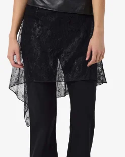 NMIDA ELASTICATED LACE SKIRT