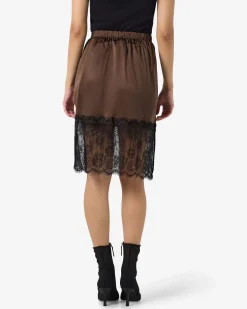 NMINFERNO SATIN LACE SKIRT