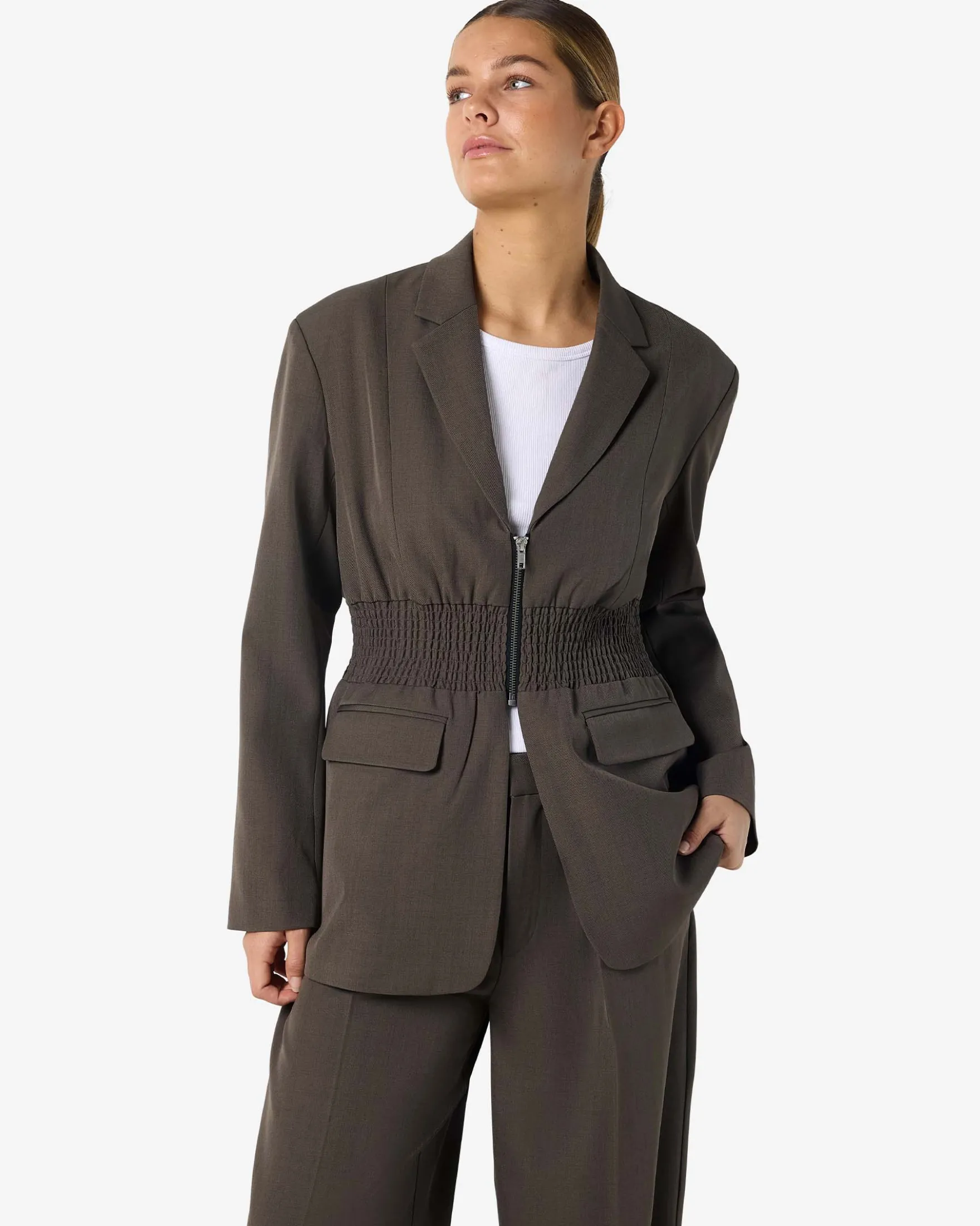 NMIRIS L/S SMOCK FITTED BLAZER