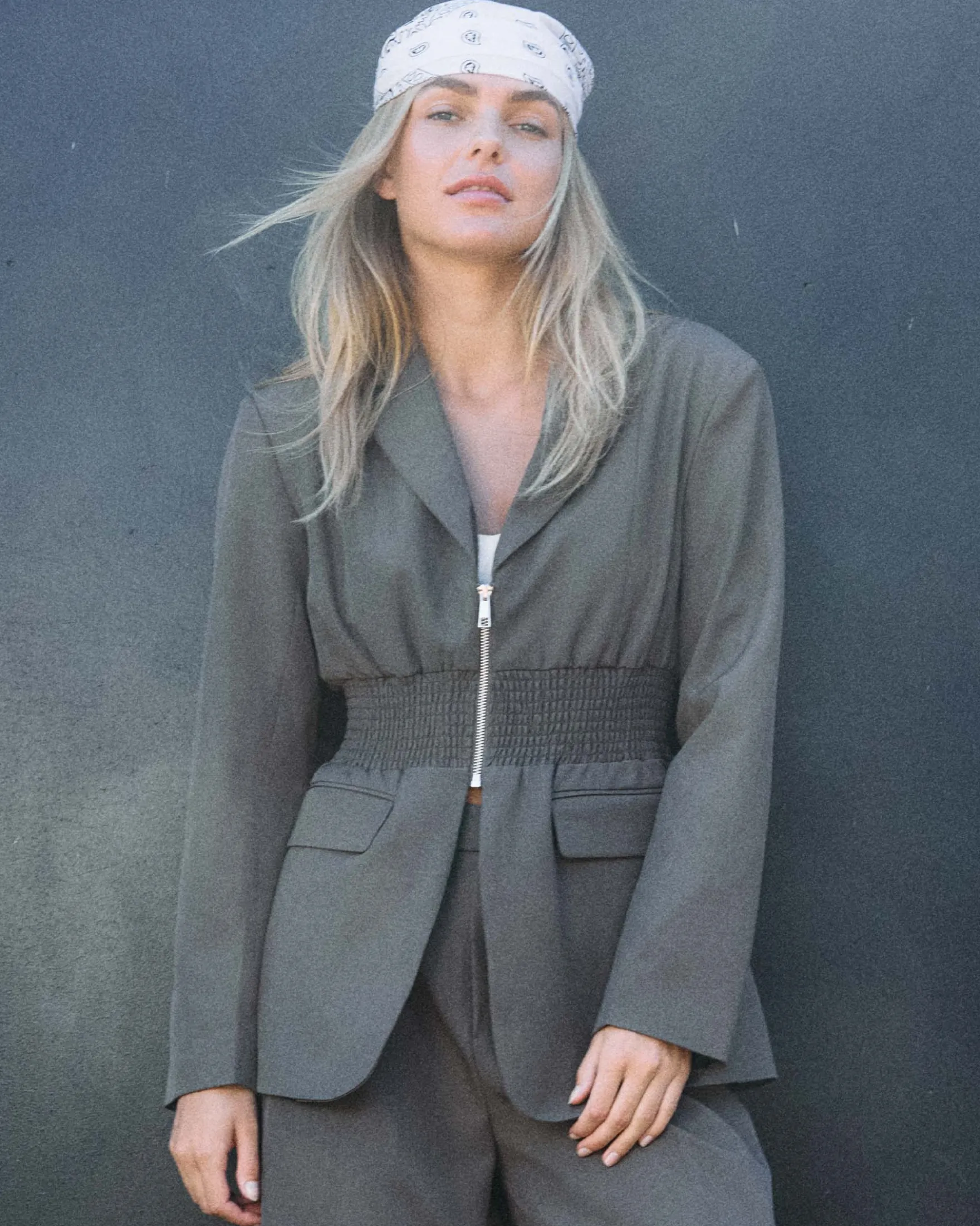 NMIRIS L/S SMOCK FITTED BLAZER