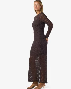 NMMIRIAM L/S MAXI LACE DRESS