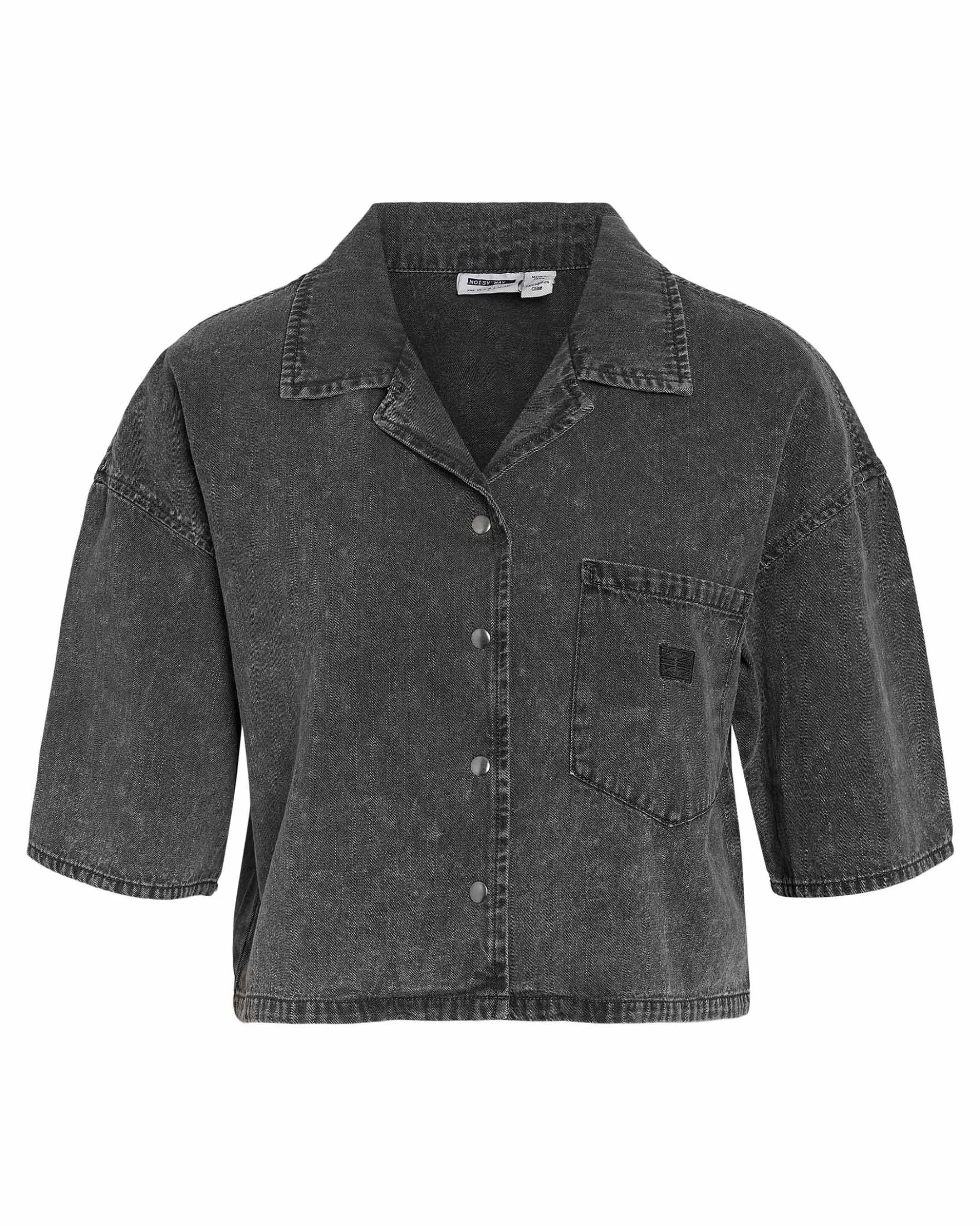 NMOREGON CROPPED DENIM SHIRT