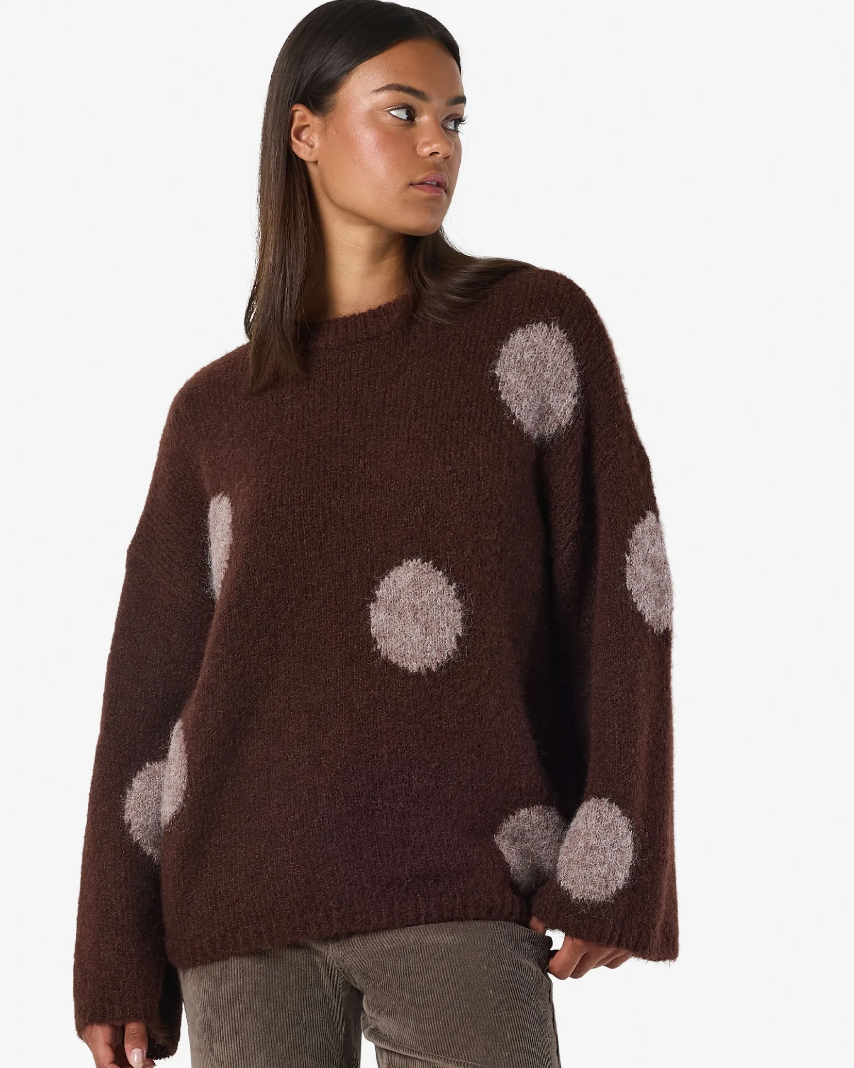 NMSUTTON POLKA OVERSIZE KNIT