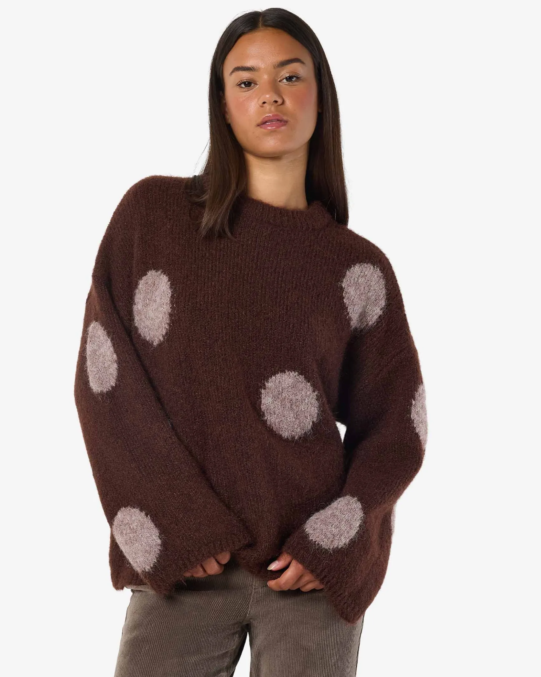 NMSUTTON POLKA OVERSIZE KNIT