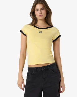 NMTWIN S/S O-NECK CONTRAST TEE