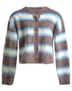 Nurine fluffy knit cardigan