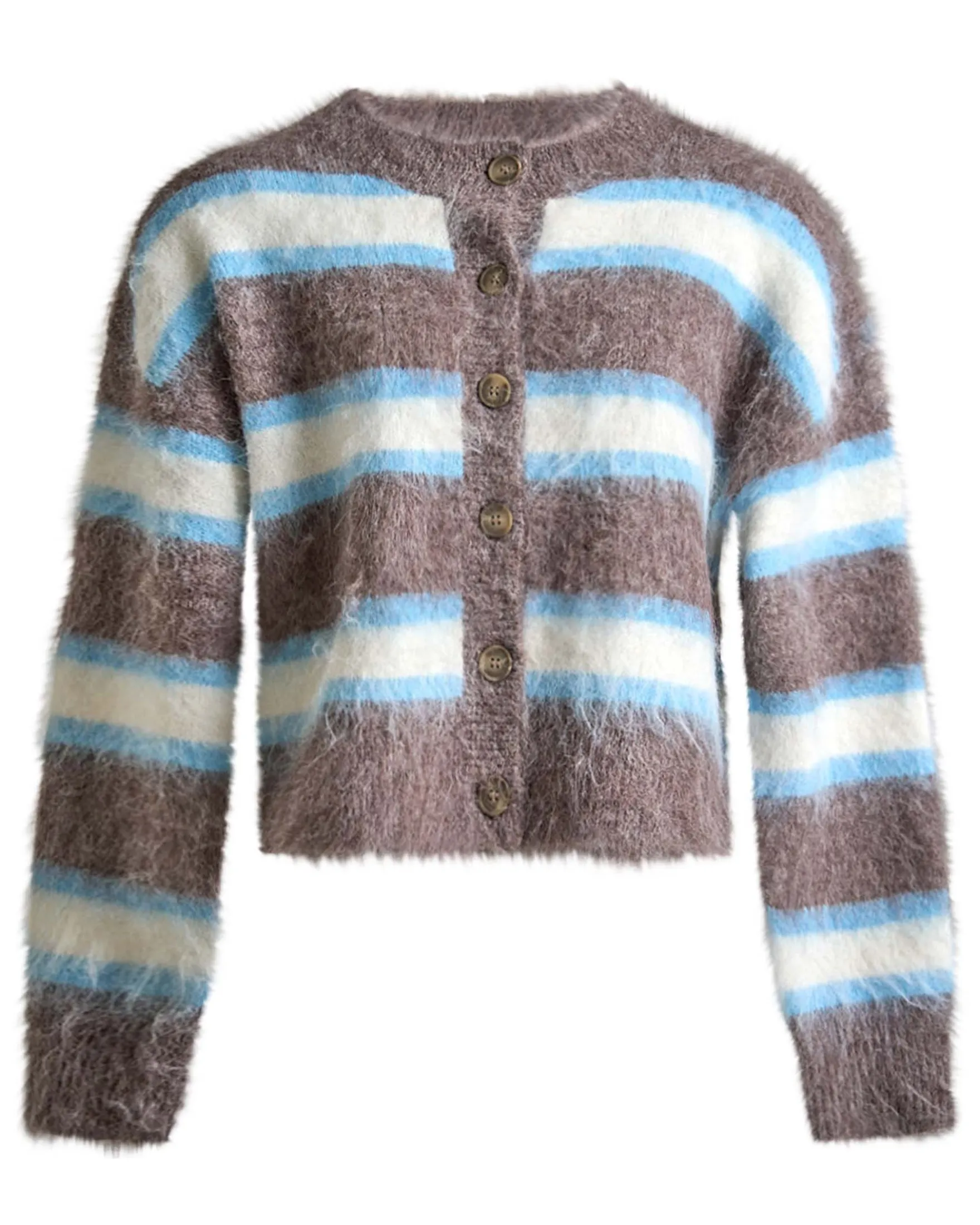Nurine fluffy knit cardigan