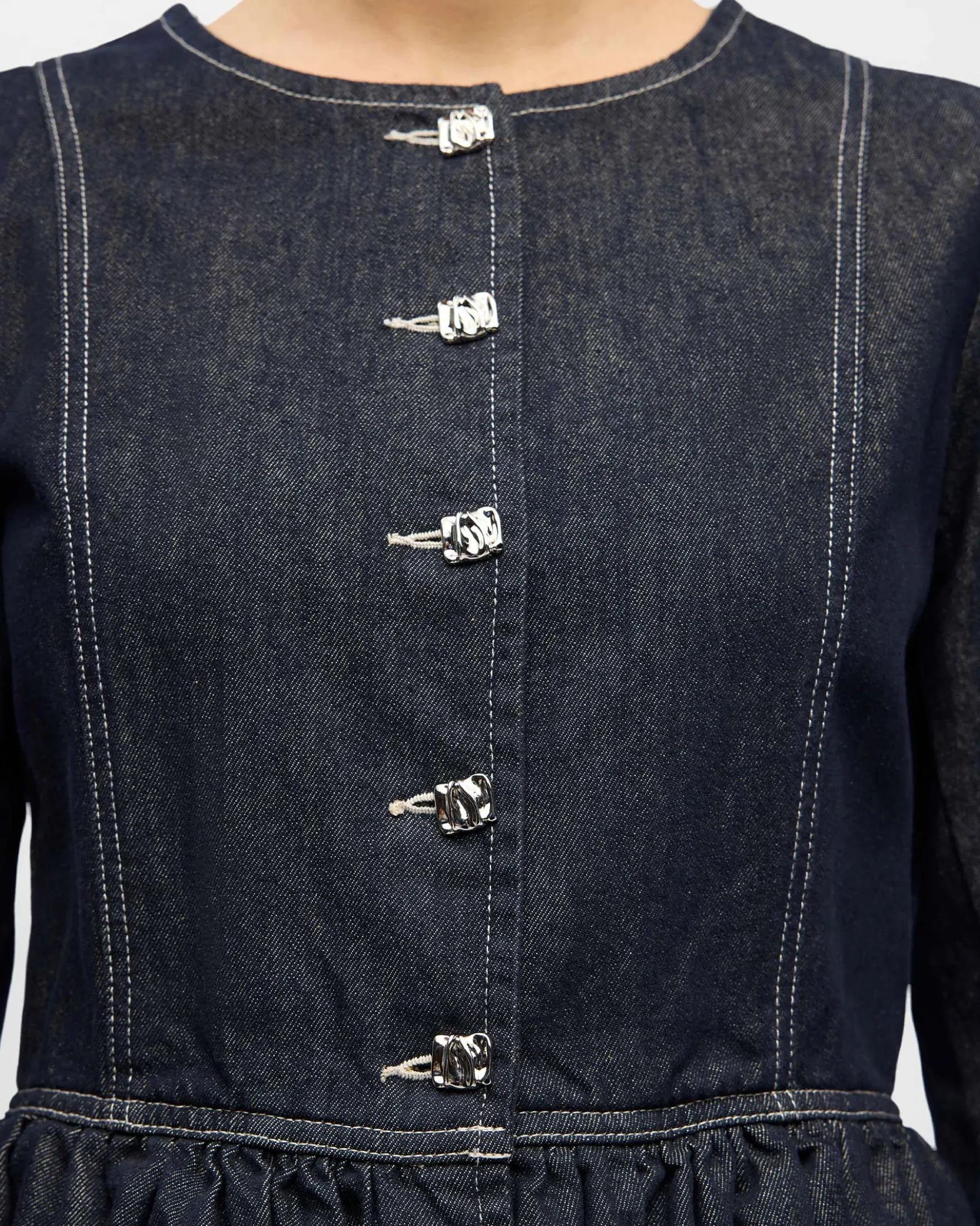 Objanita ls denim blazer