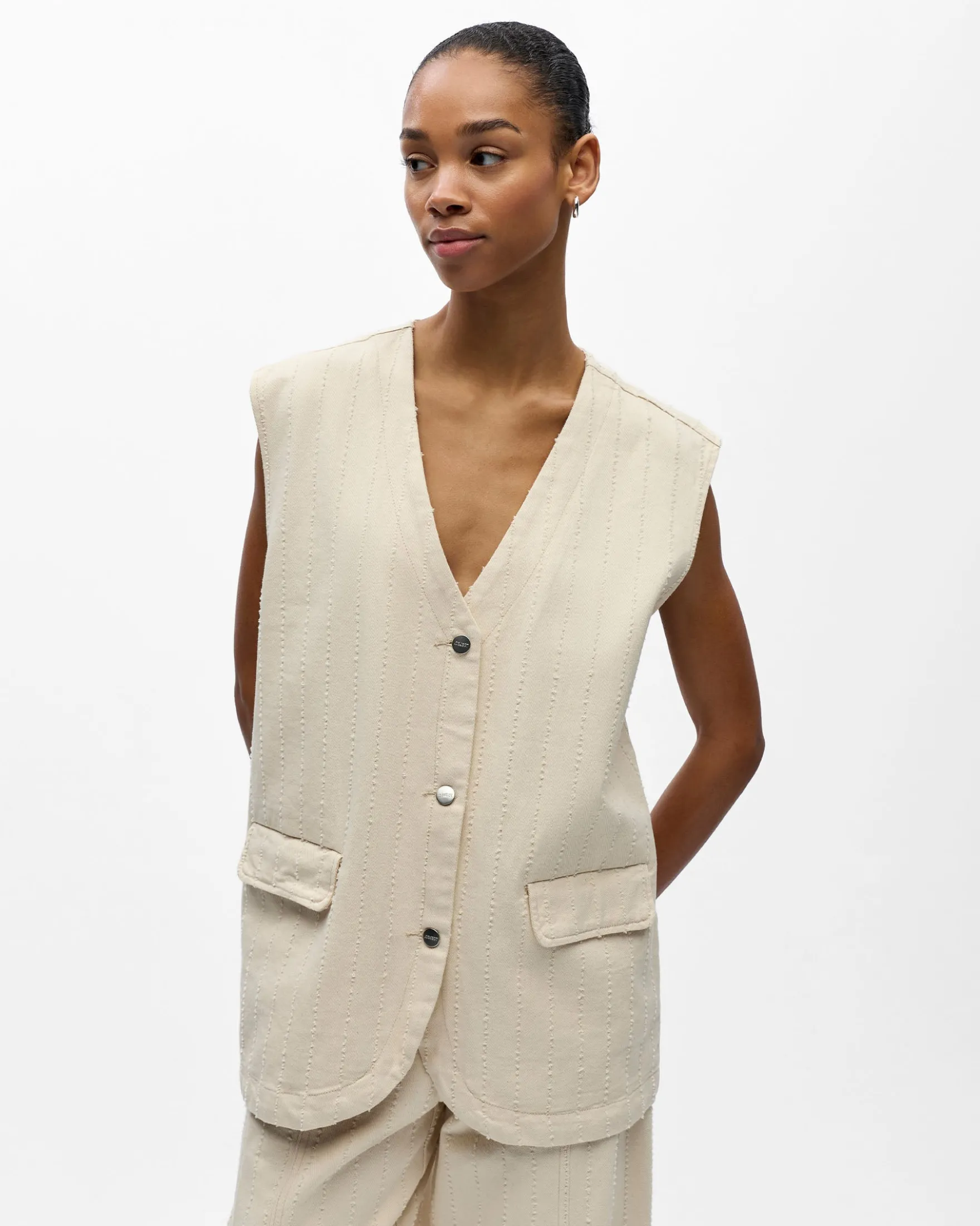 OBJBELLA BOXY S/L WAISTCOAT