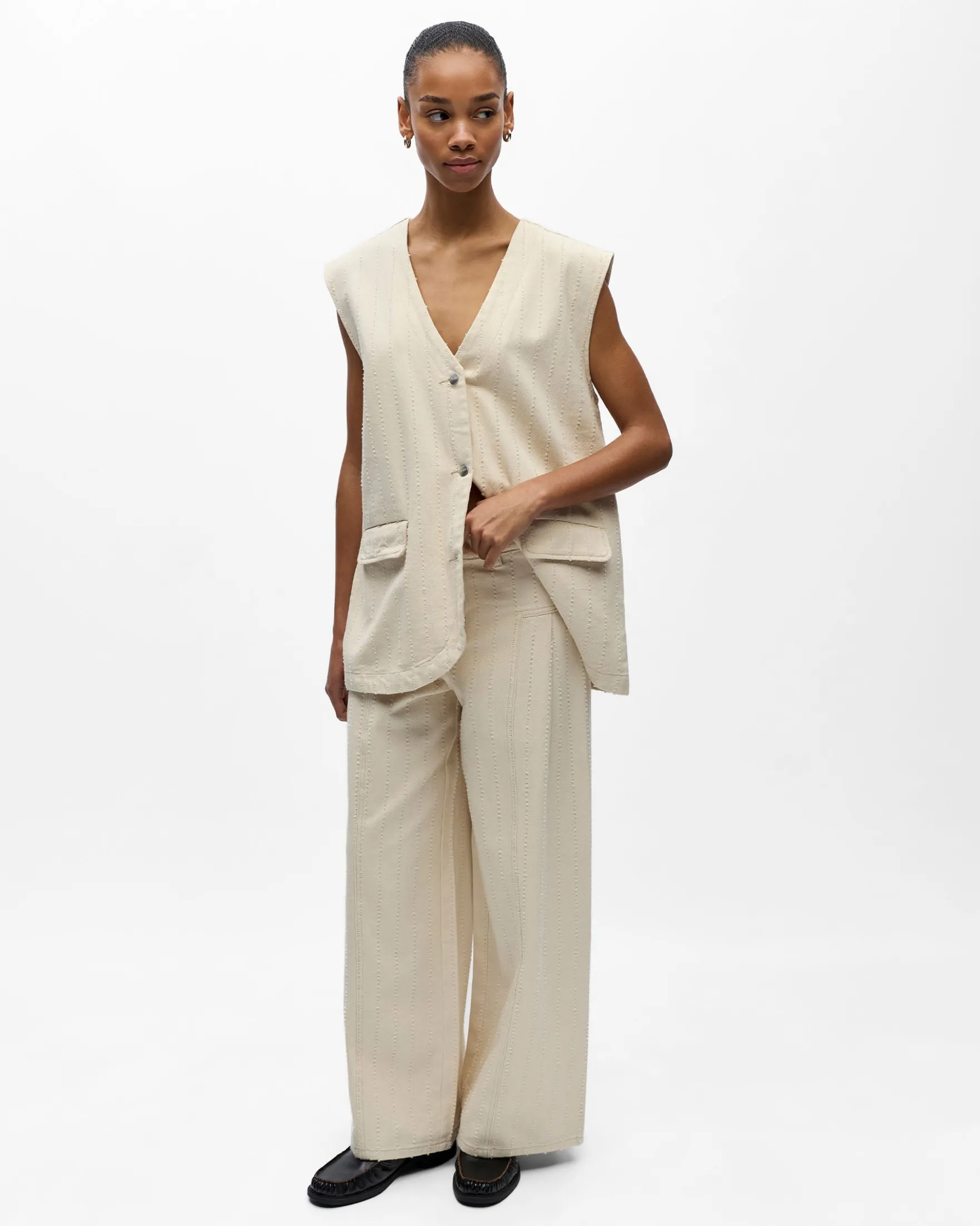 OBJBELLA BOXY S/L WAISTCOAT