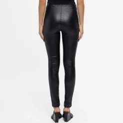 Objbelle coated glitter leggings