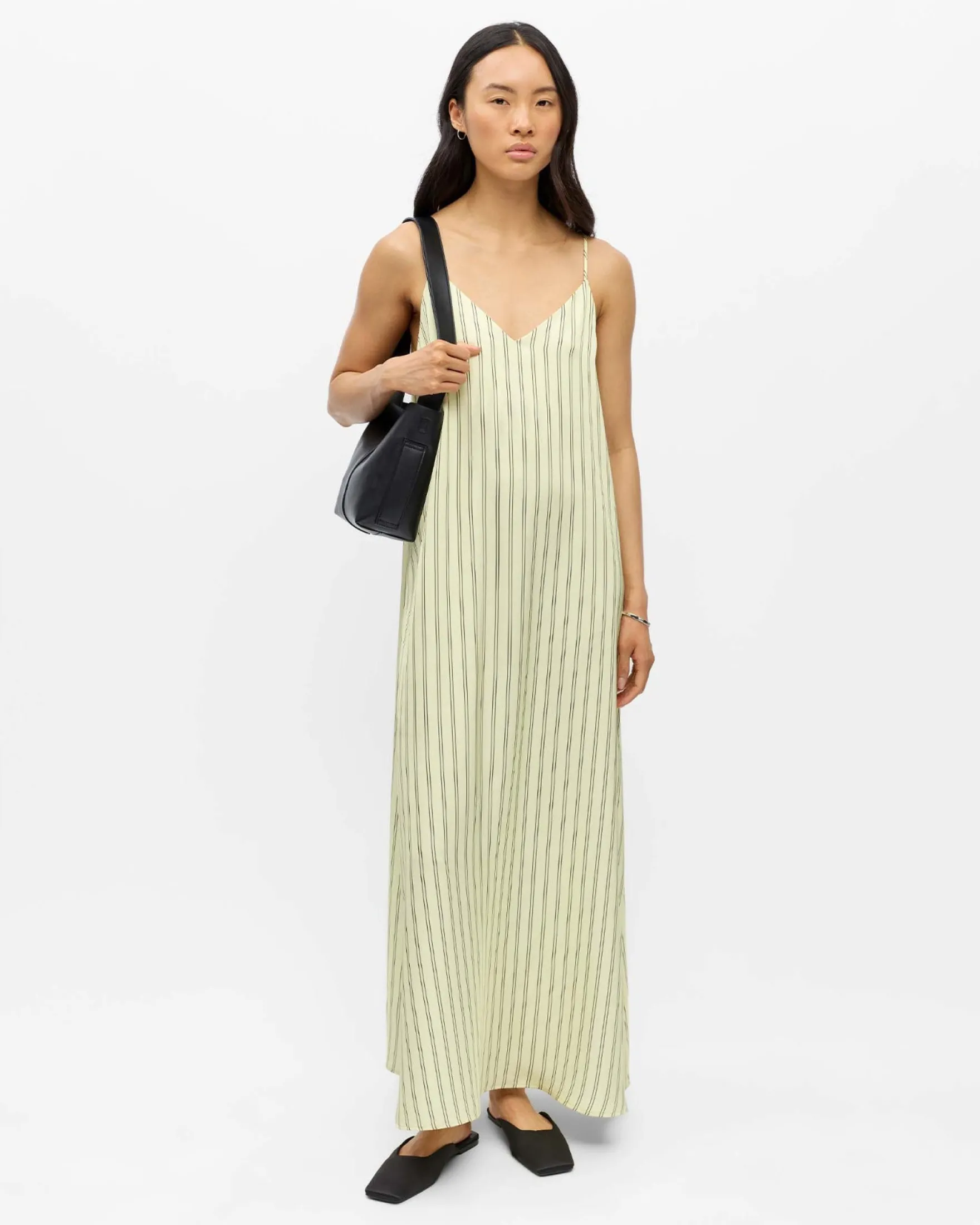 OBJCHILLI S/L LONG SLIP DRESS