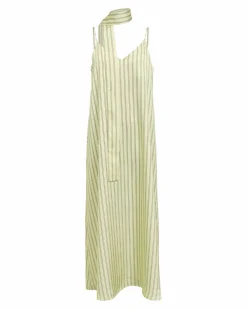OBJCHILLI S/L LONG SLIP DRESS