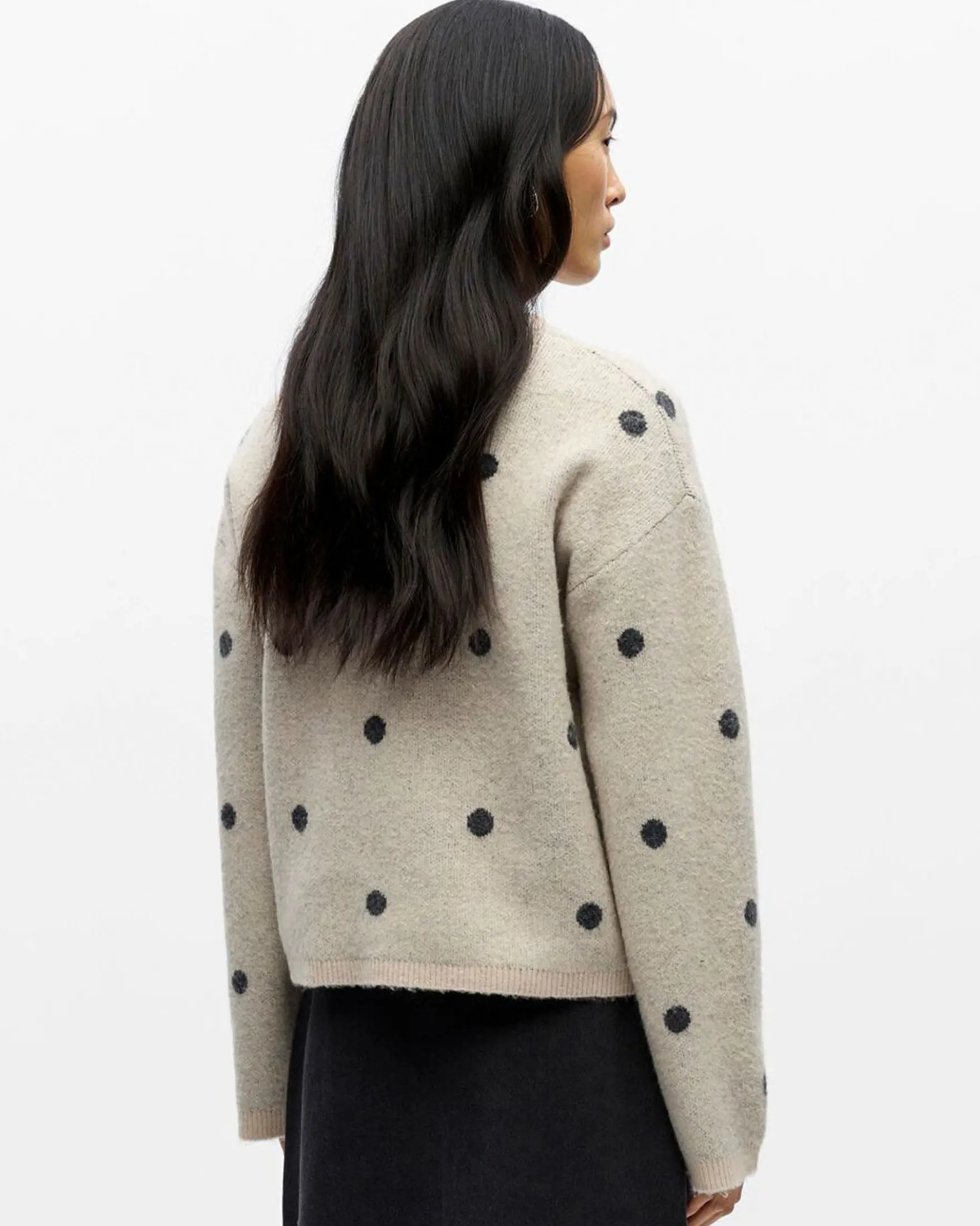 OBJDOTSY L/S LO KNIT PULLOVER
