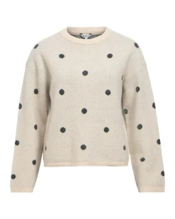 OBJDOTSY L/S LO KNIT PULLOVER