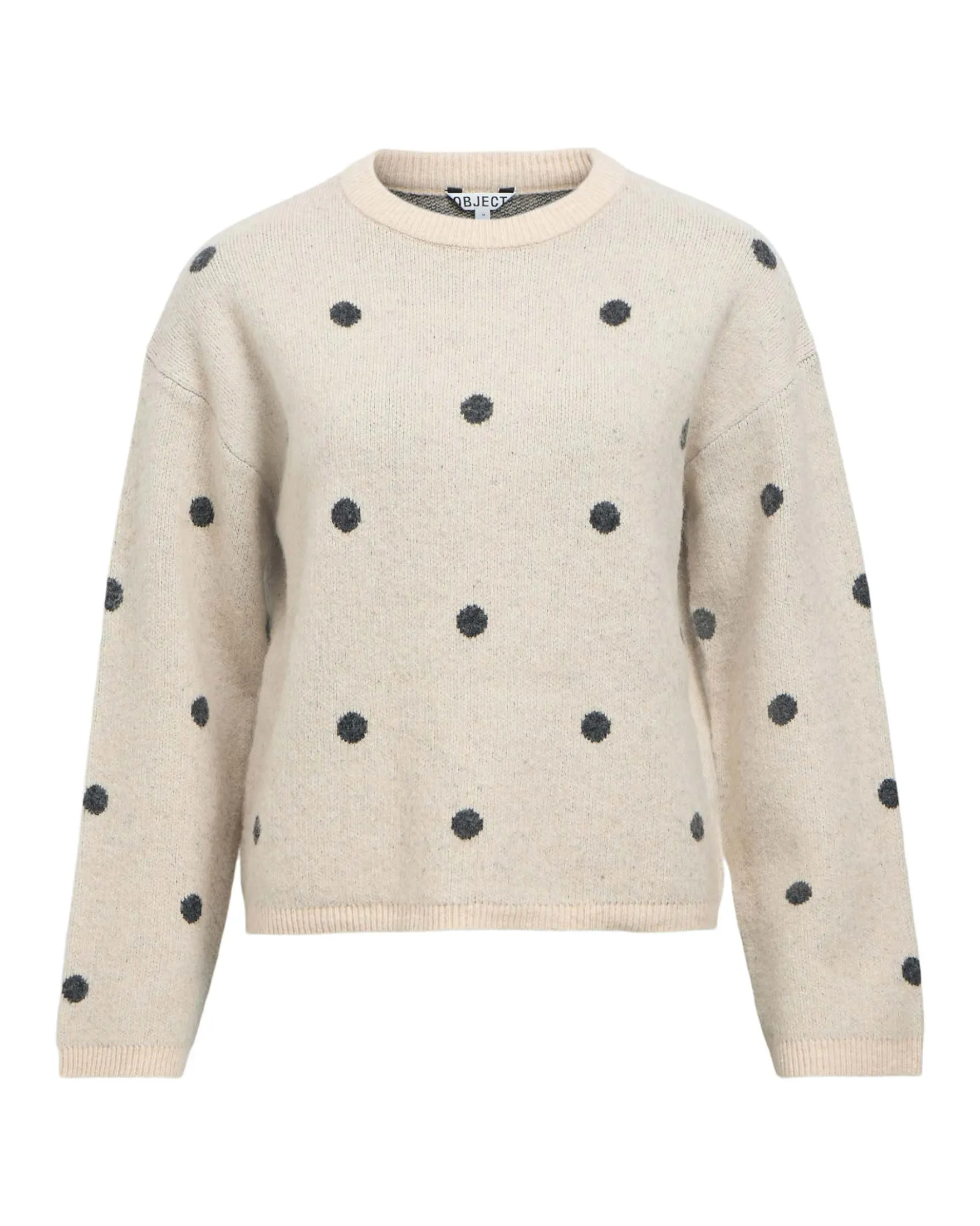 OBJDOTSY L/S LO KNIT PULLOVER