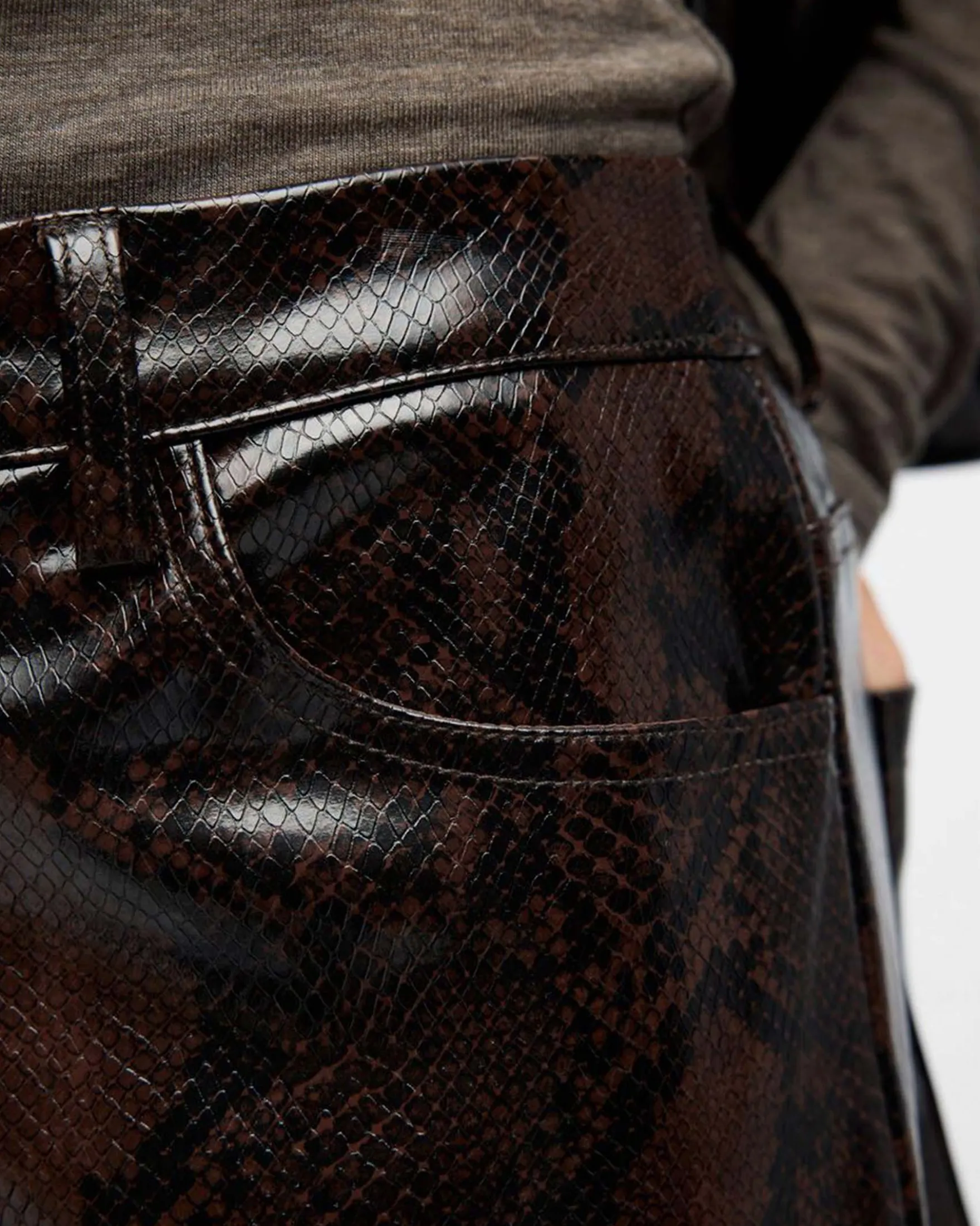OBJEBBA HW STRAIGHT SNAKE PANT