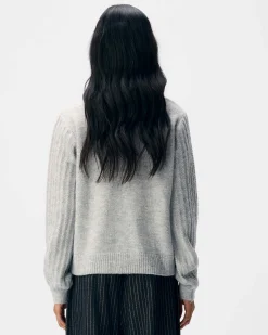 OBJFLORA KNIT BUTTON CARDIGAN