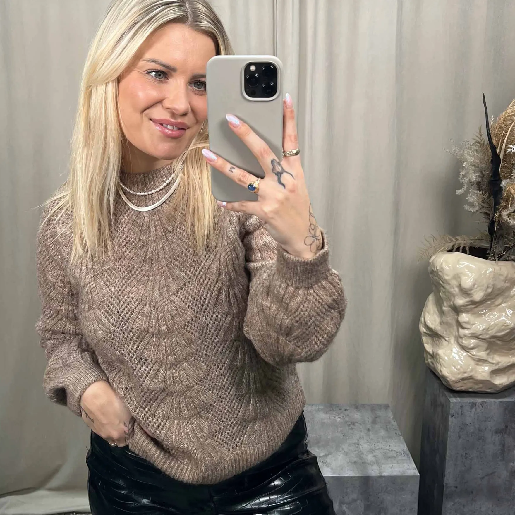 Objflora knit pullover