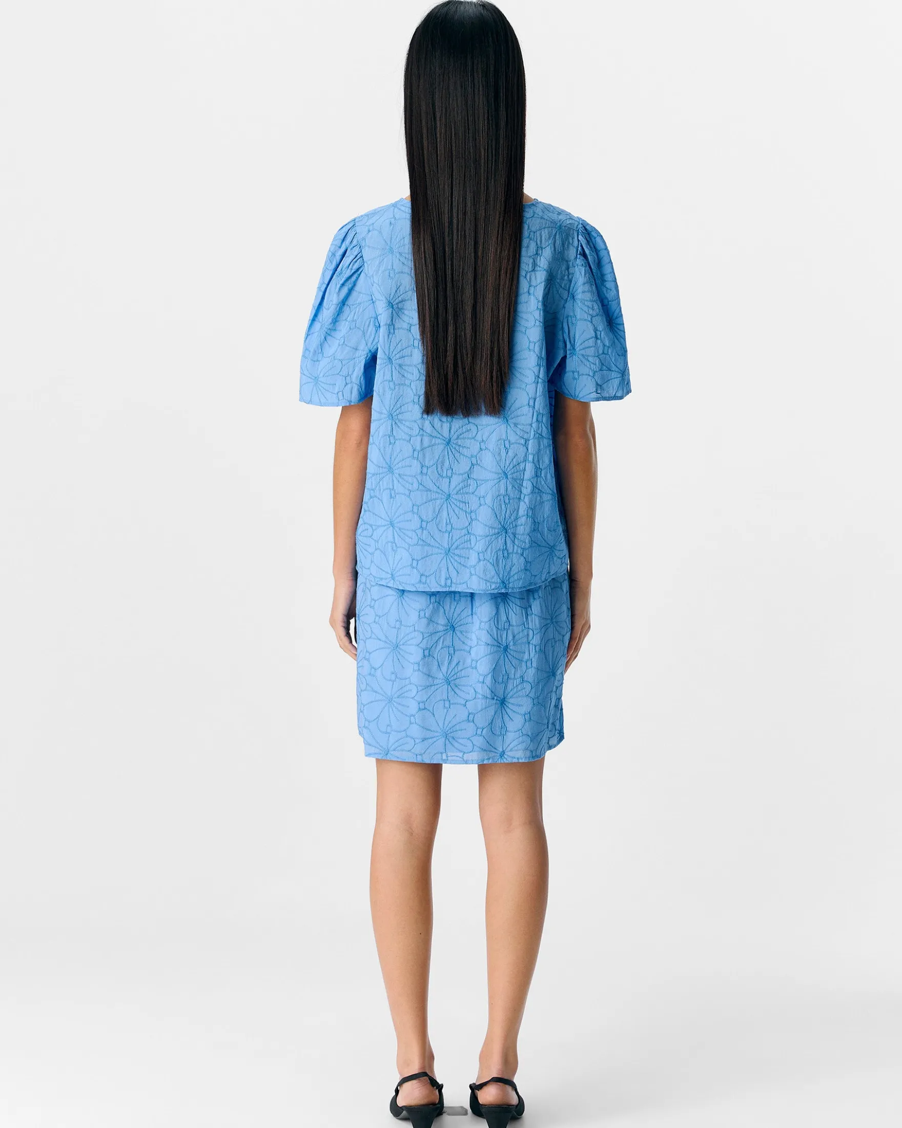 OBJILLY S/S RE O-NECK TOP