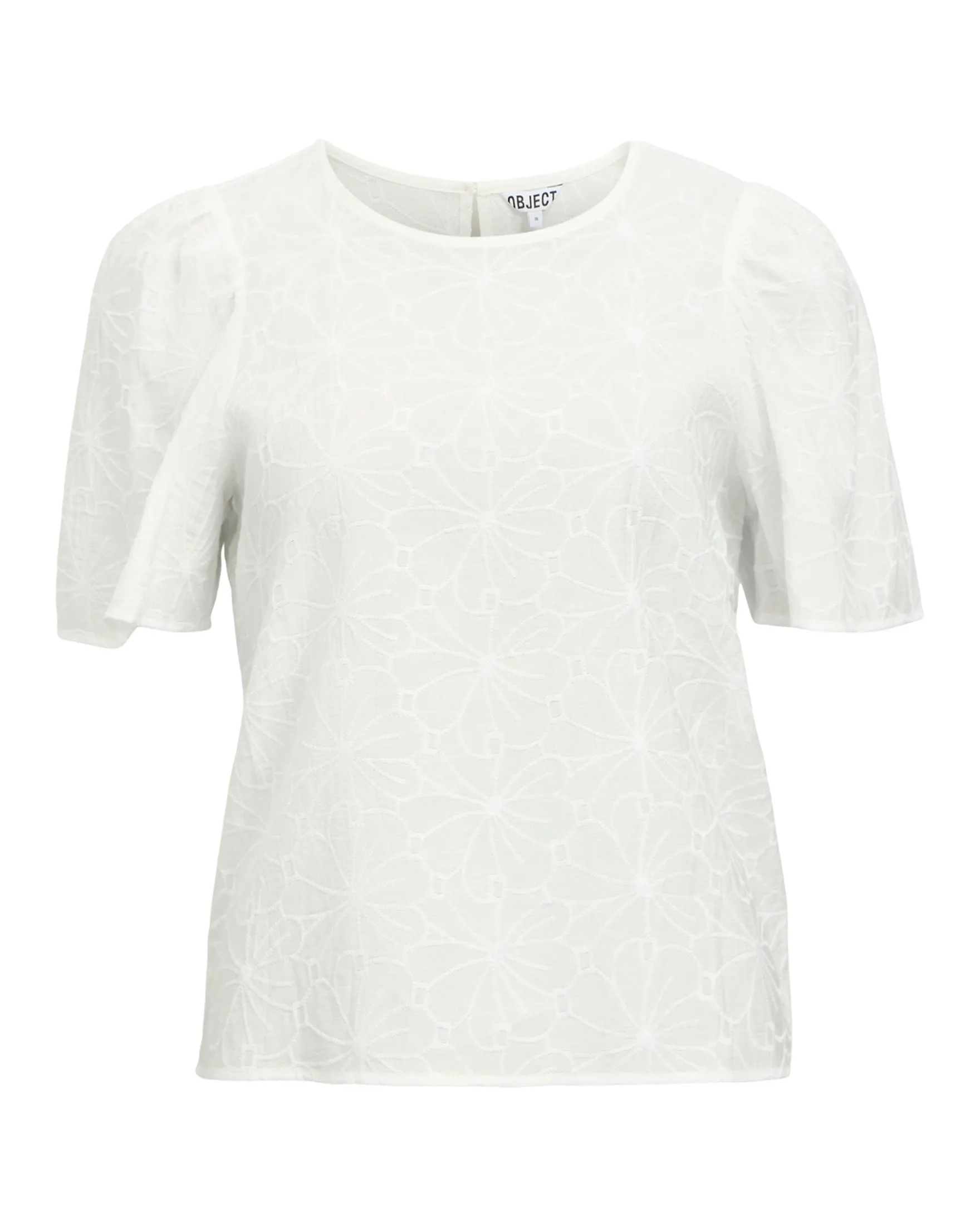OBJILLY S/S RE O-NECK TOP