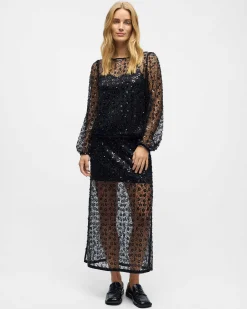OBJMAISY HW LONG SKIRT
