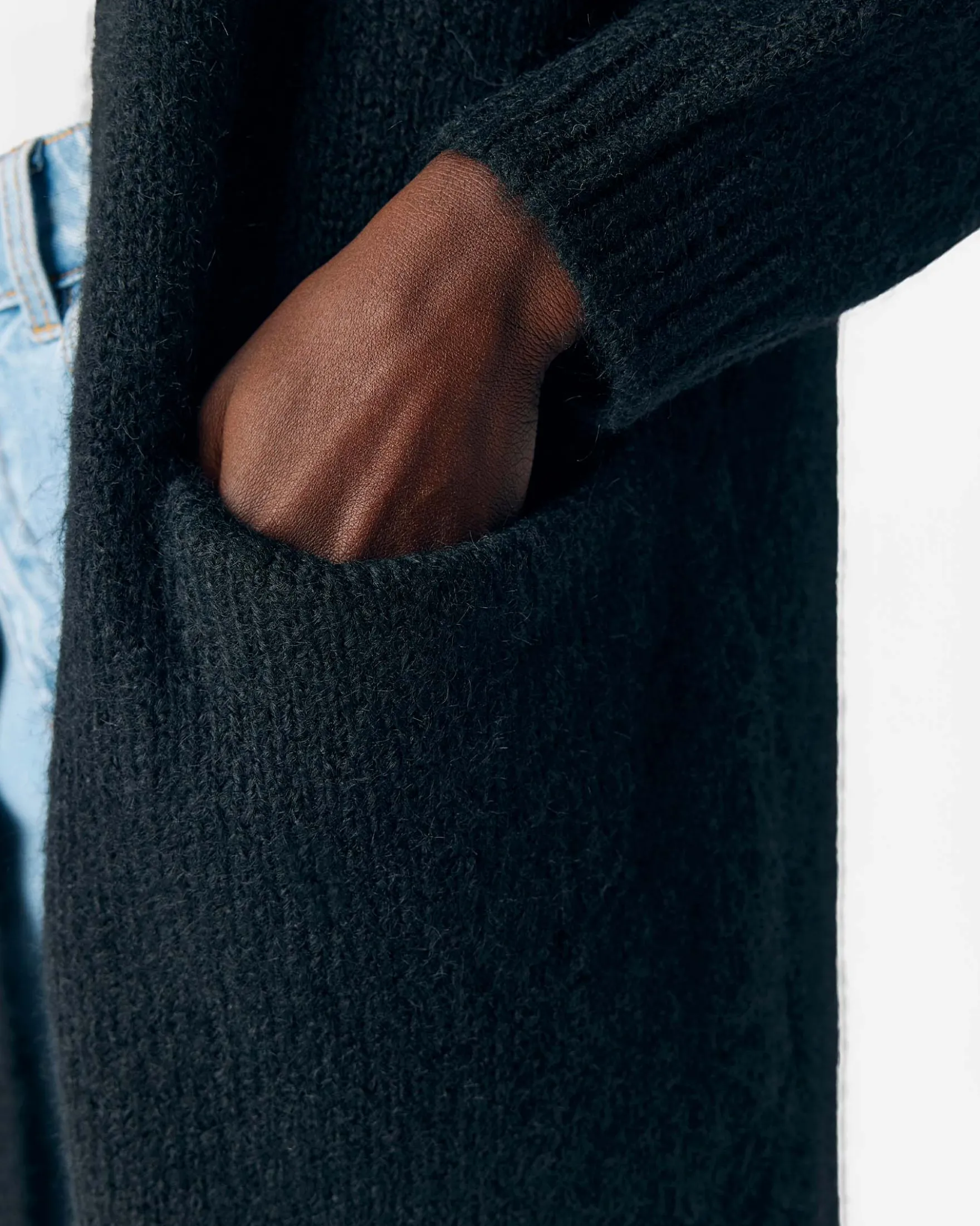 OBJMILU LONG KNIT CARDIGAN