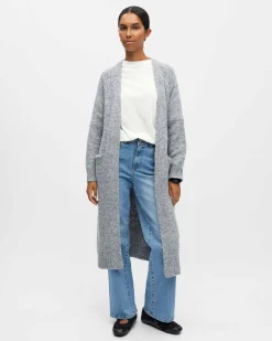OBJMILU LONG KNIT CARDIGAN