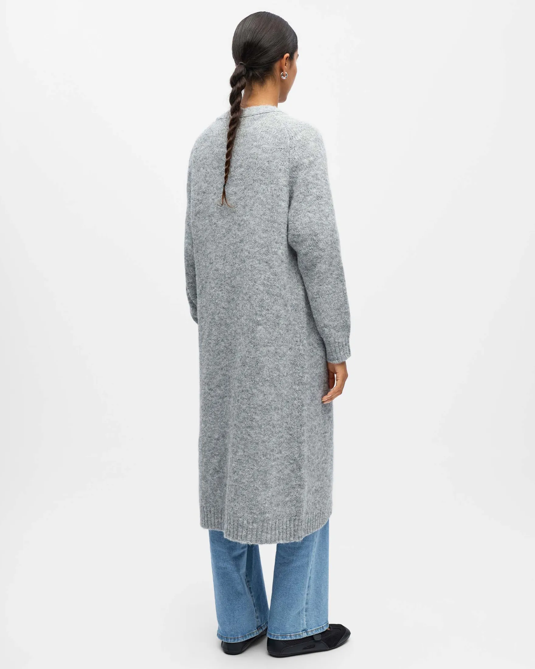 OBJMILU LONG KNIT CARDIGAN
