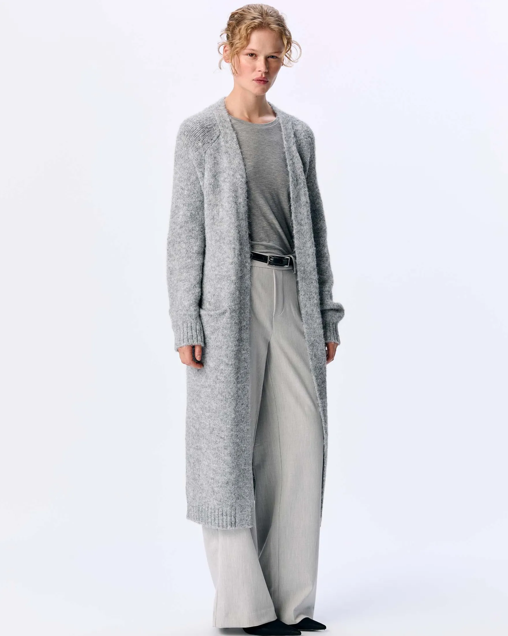 OBJMILU LONG KNIT CARDIGAN